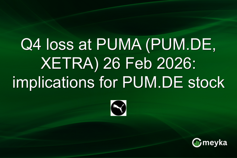 Q4 loss at PUMA (PUM.DE, XETRA) 26 Feb 2026: implications for PUM.DE stock