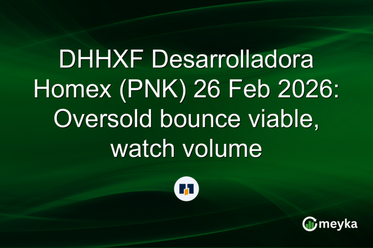 DHHXF Desarrolladora Homex (PNK) 26 Feb 2026: Oversold bounce viable, watch volume