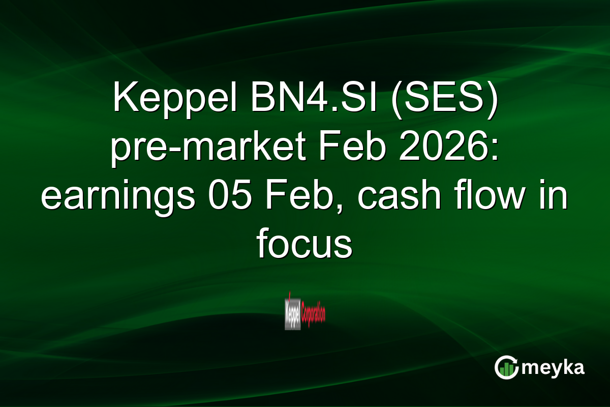 Keppel BN4.SI (SES) pre-market Feb 2026: earnings 05 Feb, cash flow in focus