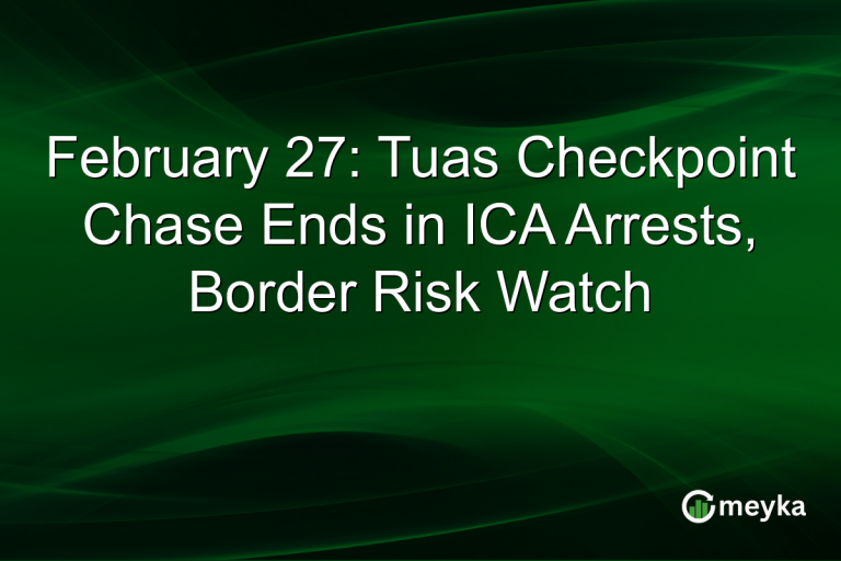 February 27: Tuas Checkpoint Chase Ends in ICA Arrests, Border Risk Watch