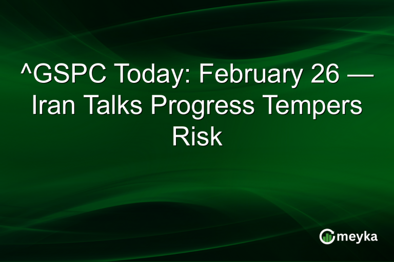 ^GSPC Today: February 26 — Iran Talks Progress Tempers Risk