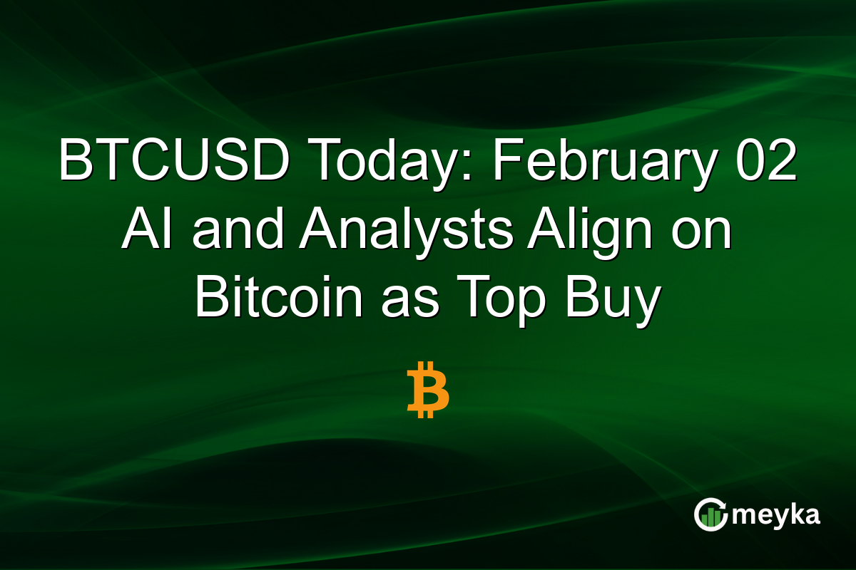 BTCUSD Today: February 02 AI and Analysts Align on Bitcoin as Top Buy