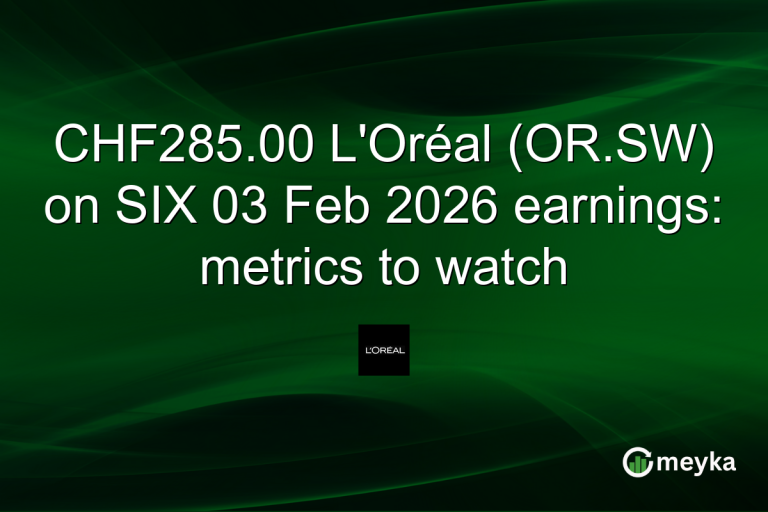CHF285.00 L'Oréal (OR.SW) on SIX 03 Feb 2026 earnings: metrics to watch