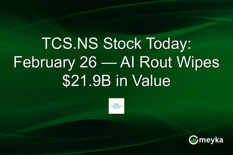 TCS.NS Stock Today: February 26 — AI Rout Wipes $21.9B in Value