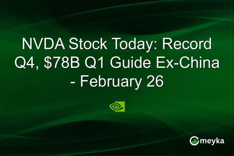 NVDA Stock Today: Record Q4, $78B Q1 Guide Ex-China - February 26