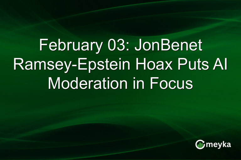February 03: JonBenet Ramsey-Epstein Hoax Puts AI Moderation in Focus