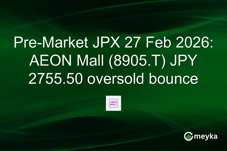 Pre-Market JPX 27 Feb 2026: AEON Mall (8905.T) JPY 2755.50 oversold bounce