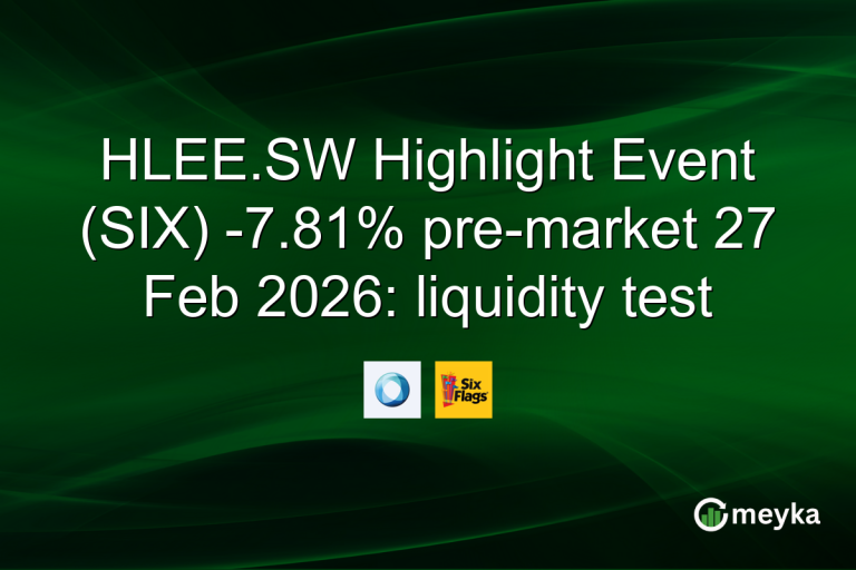 HLEE.SW Highlight Event (SIX) -7.81% pre-market 27 Feb 2026: liquidity test