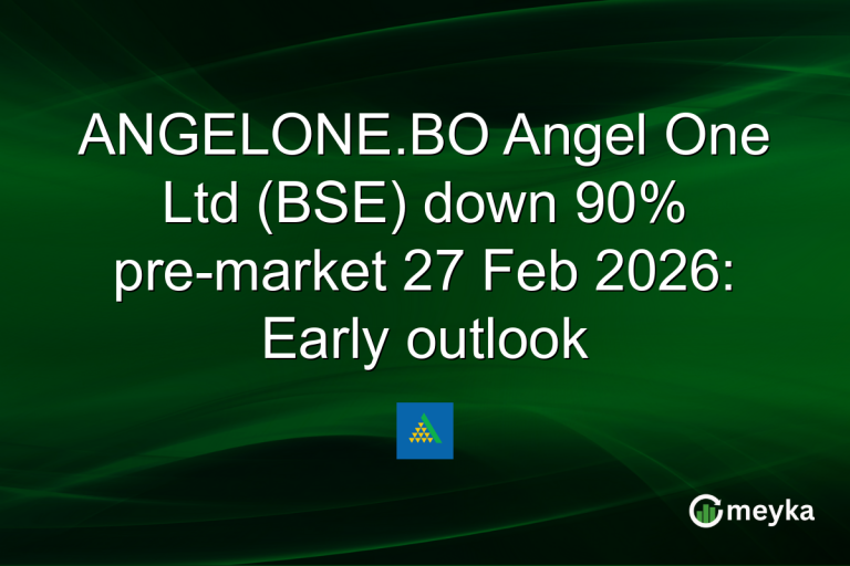 ANGELONE.BO Angel One Ltd (BSE) down 90% pre-market 27 Feb 2026: Early outlook