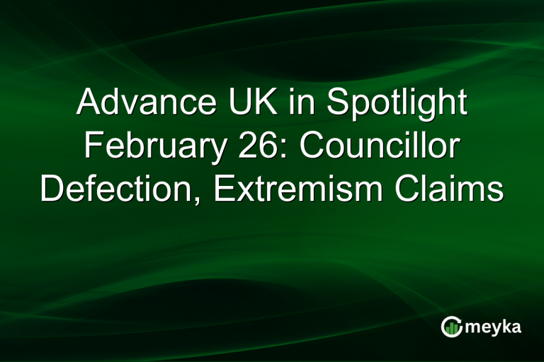 Advance UK in Spotlight February 26: Councillor Defection, Extremism Claims