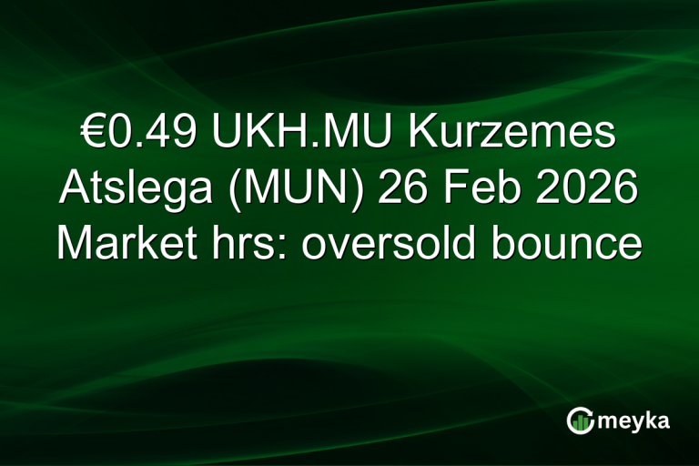 €0.49 UKH.MU Kurzemes Atslega (MUN) 26 Feb 2026 Market hrs: oversold bounce
