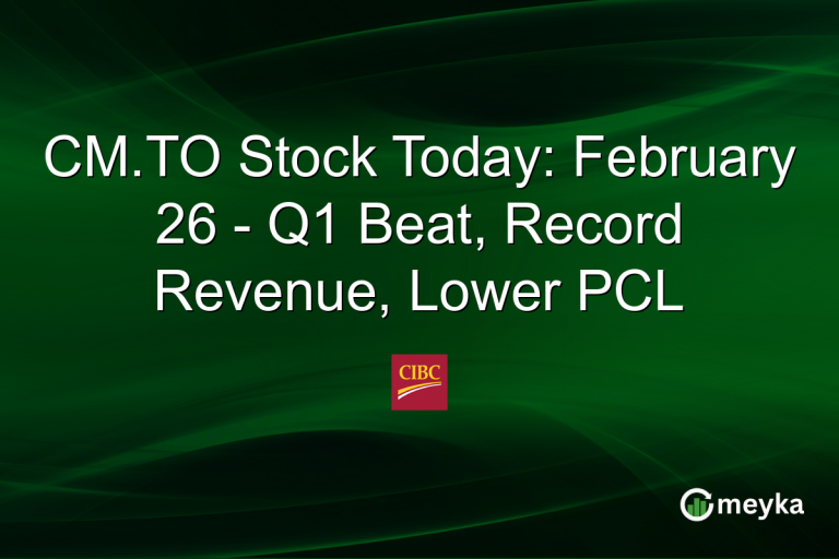CM.TO Stock Today: February 26 - Q1 Beat, Record Revenue, Lower PCL