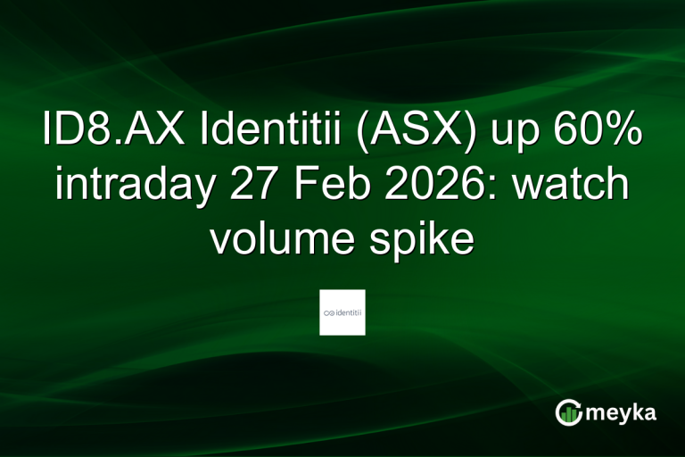 ID8.AX Identitii (ASX) up 60% intraday 27 Feb 2026: watch volume spike