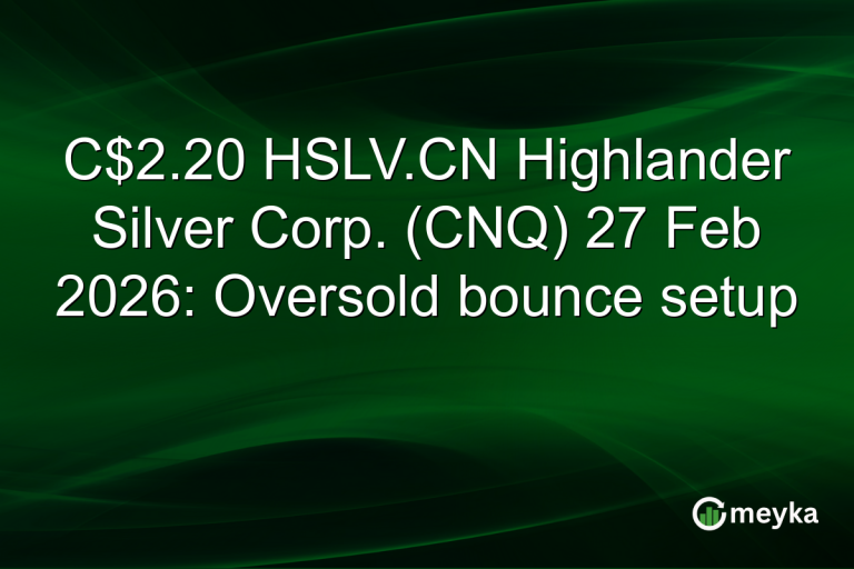 C$2.20 HSLV.CN Highlander Silver Corp. (CNQ) 27 Feb 2026: Oversold bounce setup