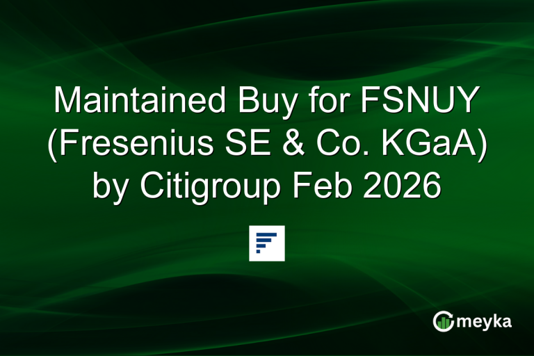 Maintained Buy for FSNUY (Fresenius SE & Co. KGaA) by Citigroup Feb 2026