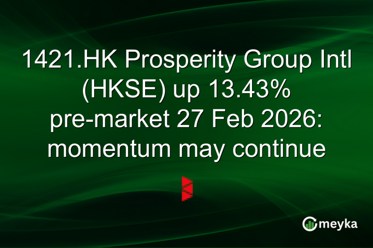 1421.HK Prosperity Group Intl (HKSE) up 13.43% pre-market 27 Feb 2026: momentum may continue