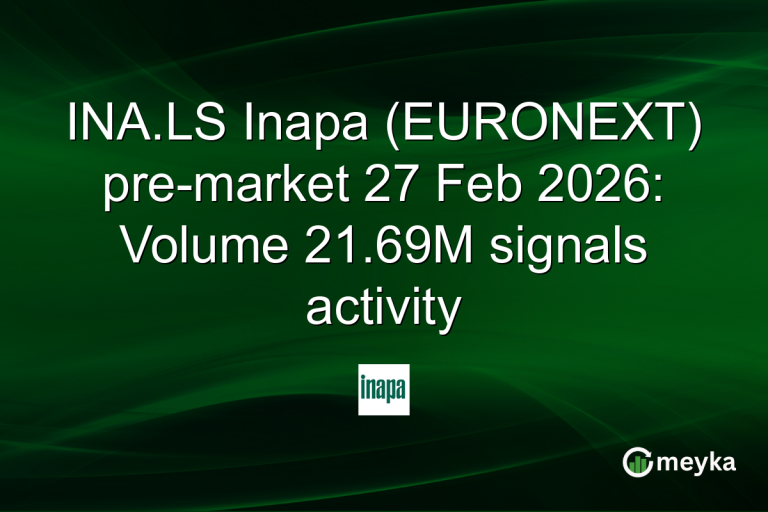 INA.LS Inapa (EURONEXT) pre-market 27 Feb 2026: Volume 21.69M signals activity