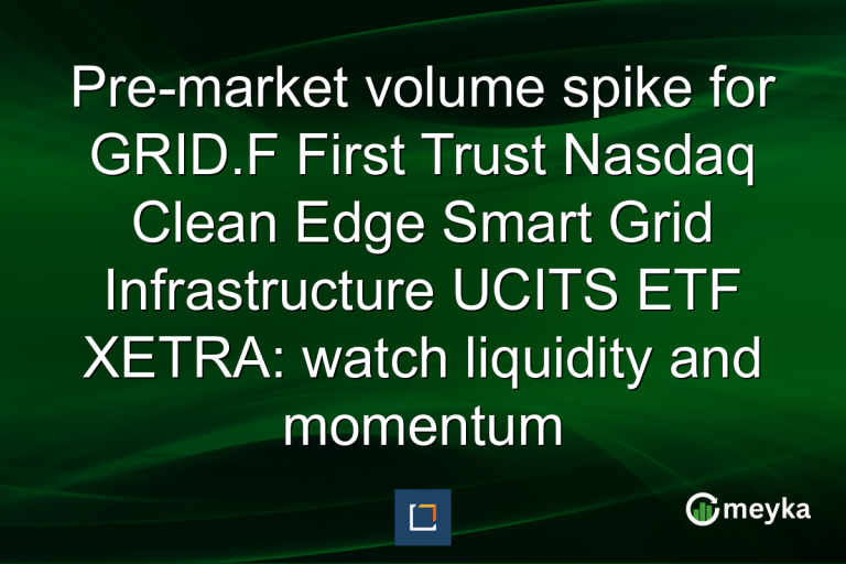 Pre-market volume spike for GRID.F First Trust Nasdaq Clean Edge Smart Grid Infrastructure UCITS ETF XETRA: watch liquidity and momentum