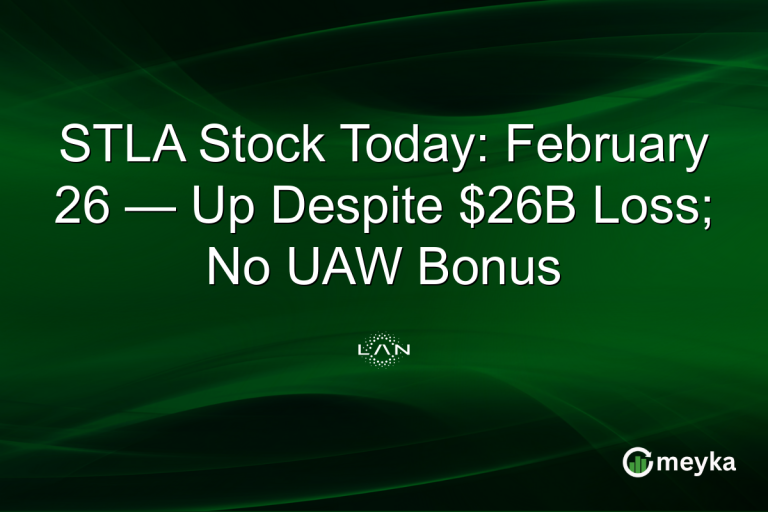 STLA Stock Today: February 26 — Up Despite $26B Loss; No UAW Bonus