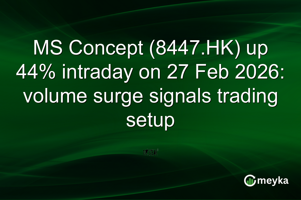 MS Concept (8447.HK) up 44% intraday on 27 Feb 2026: volume surge signals trading setup