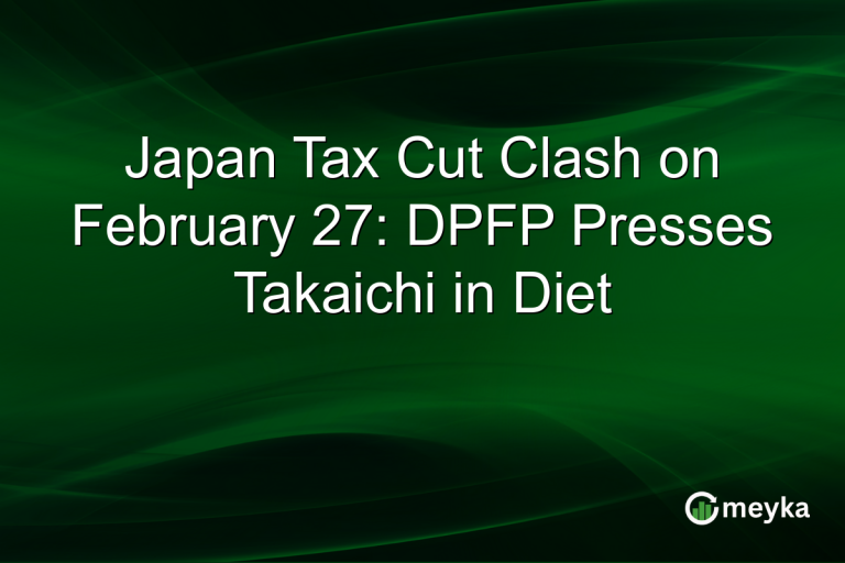 Japan Tax Cut Clash on February 27: DPFP Presses Takaichi in Diet