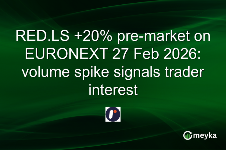 RED.LS +20% pre-market on EURONEXT 27 Feb 2026: volume spike signals trader interest