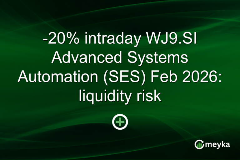 -20% intraday WJ9.SI Advanced Systems Automation (SES) Feb 2026: liquidity risk