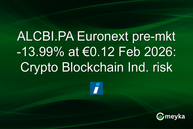 ALCBI.PA Euronext pre-mkt -13.99% at €0.12 Feb 2026: Crypto Blockchain Ind. risk