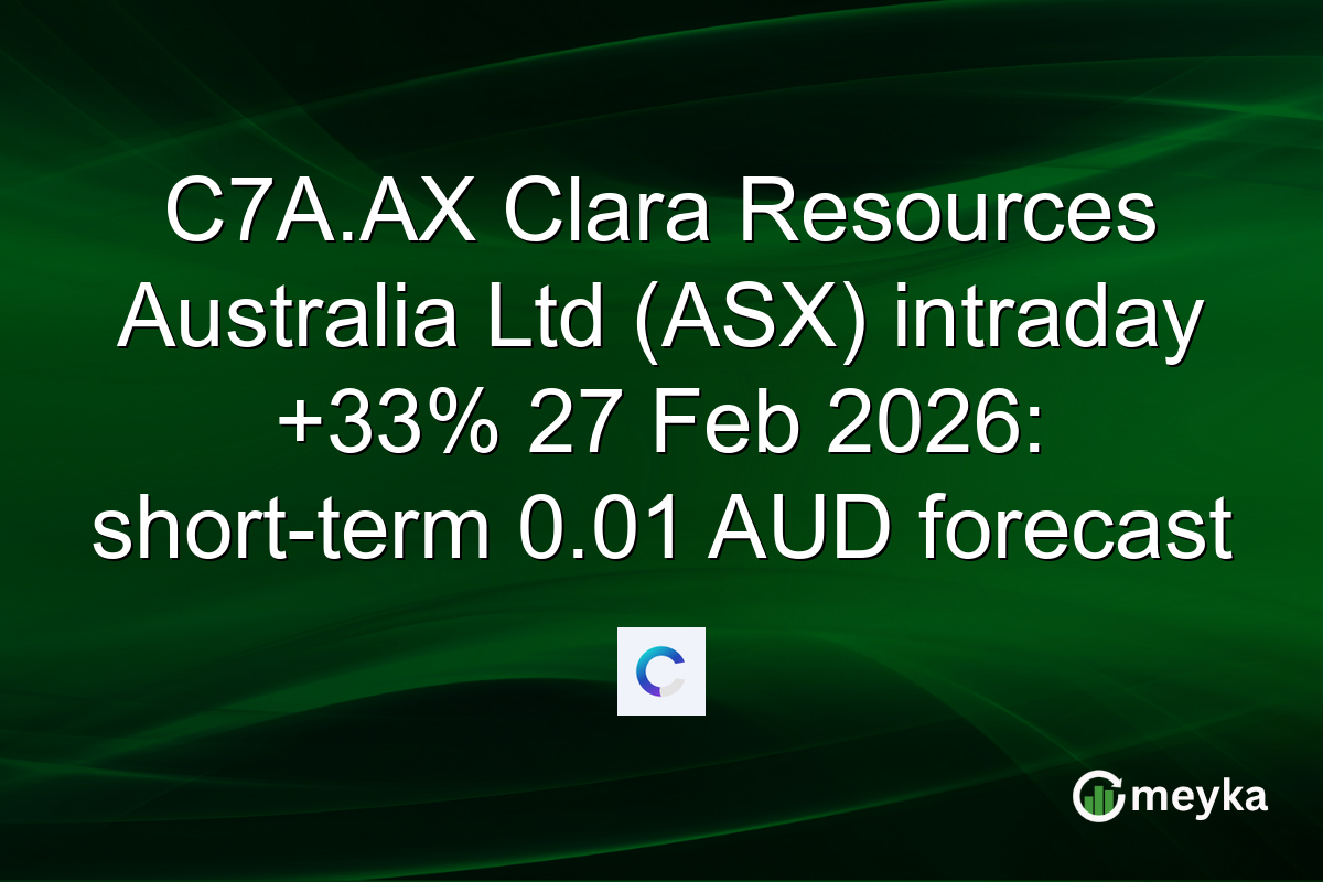 C7A.AX Clara Resources Australia Ltd (ASX) intraday +33% 27 Feb 2026: short-term 0.01 AUD forecast