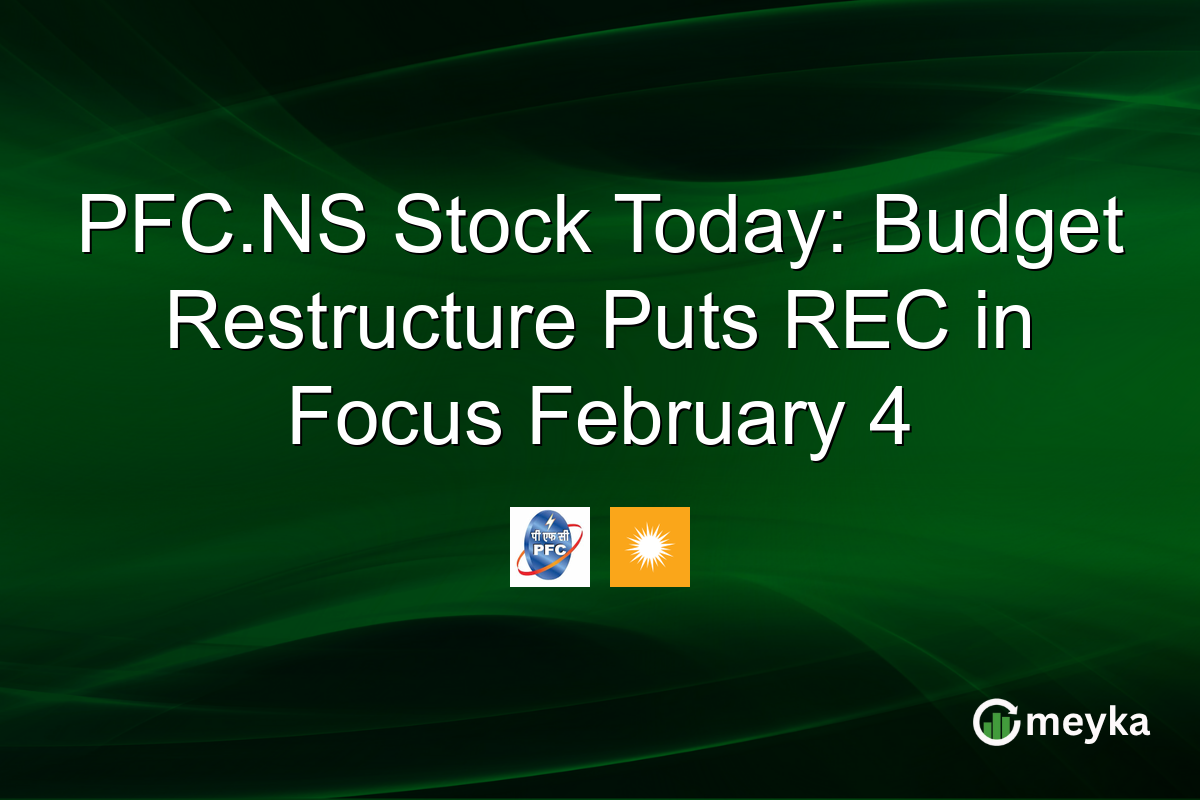 PFC.NS Stock Today: Budget Restructure Puts REC in Focus February 4