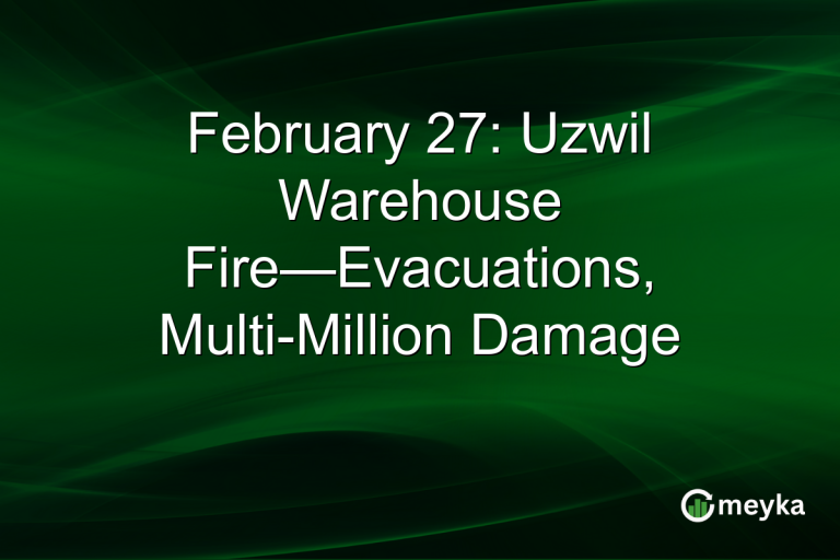 February 27: Uzwil Warehouse Fire—Evacuations, Multi-Million Damage