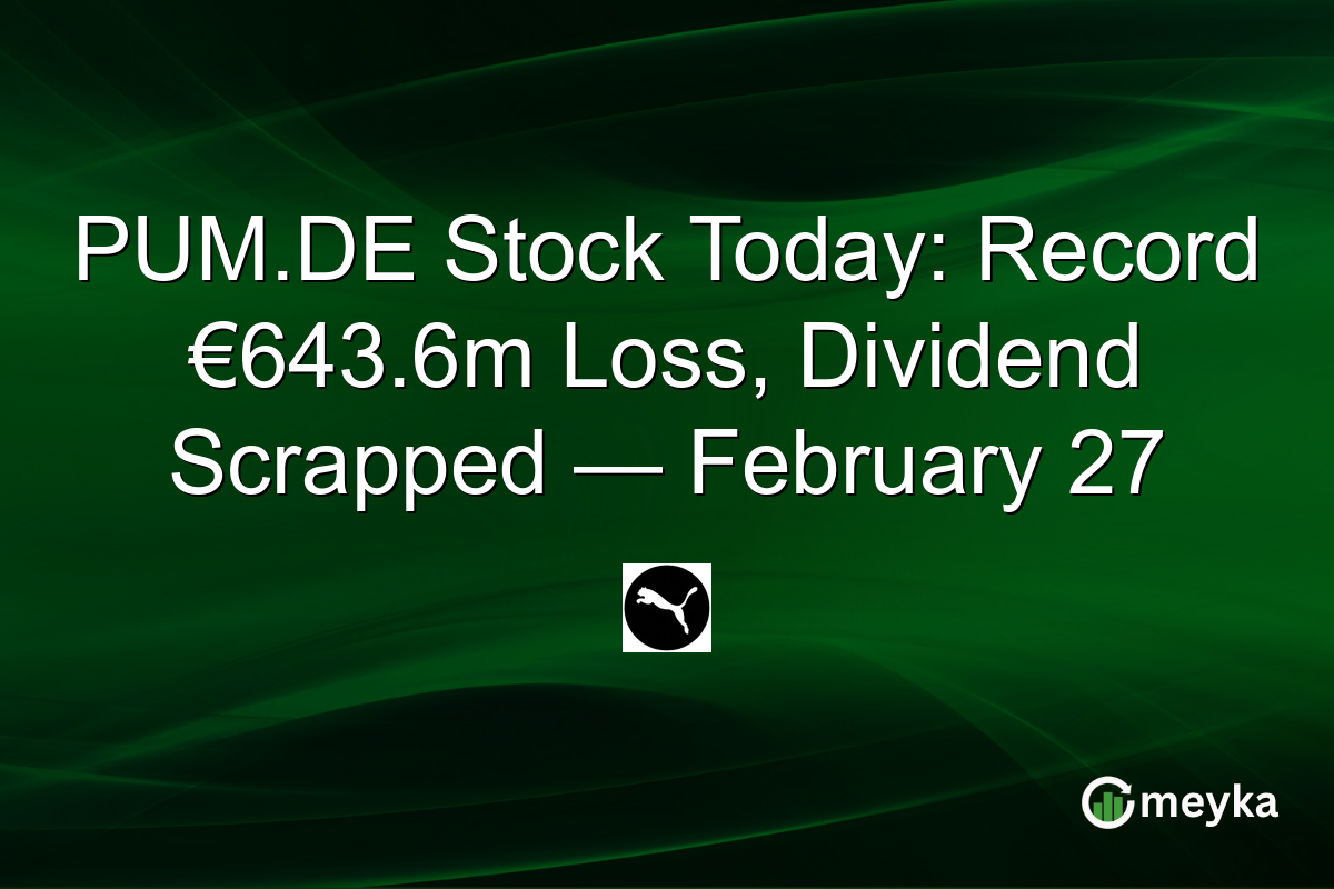 PUM.DE Stock Today: Record €643.6m Loss, Dividend Scrapped — February 27