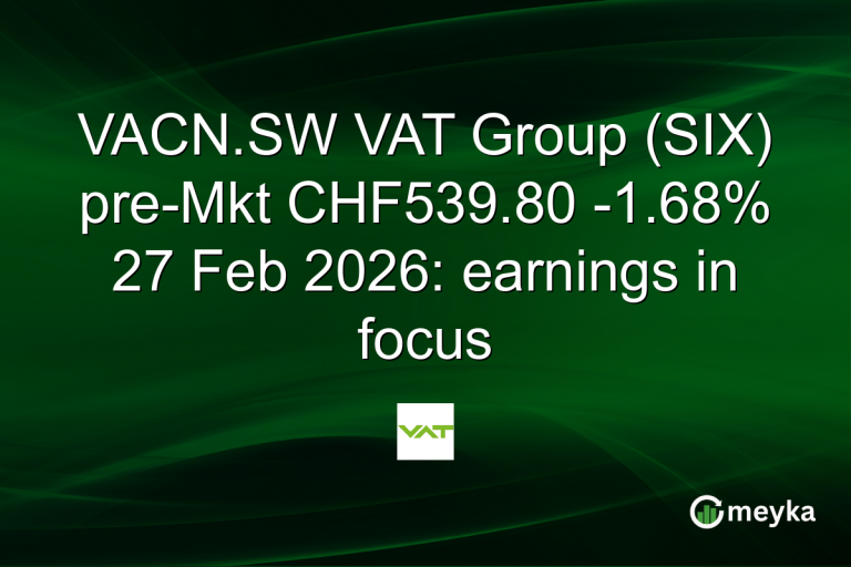 VACN.SW VAT Group (SIX) pre-Mkt CHF539.80 -1.68% 27 Feb 2026: earnings in focus