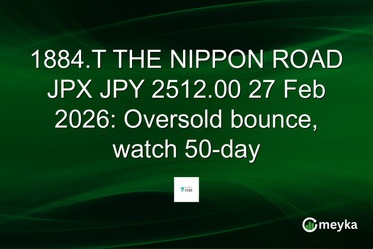1884.T THE NIPPON ROAD JPX JPY 2512.00 27 Feb 2026: Oversold bounce, watch 50-day