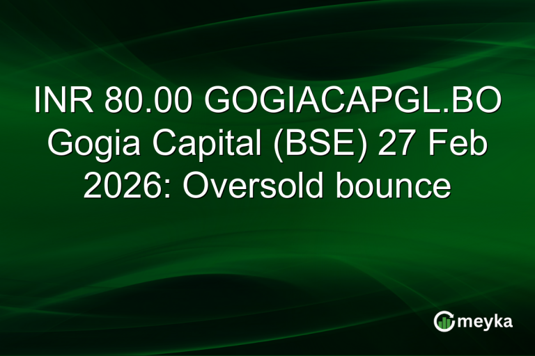 INR 80.00 GOGIACAPGL.BO Gogia Capital (BSE) 27 Feb 2026: Oversold bounce