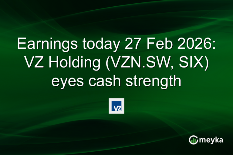 Earnings today 27 Feb 2026: VZ Holding (VZN.SW, SIX) eyes cash strength
