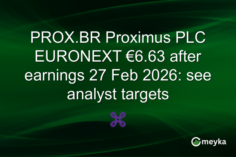 PROX.BR Proximus PLC EURONEXT €6.63 after earnings 27 Feb 2026: see analyst targets
