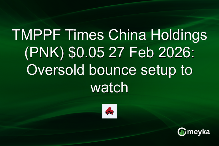 TMPPF Times China Holdings (PNK) $0.05 27 Feb 2026: Oversold bounce setup to watch