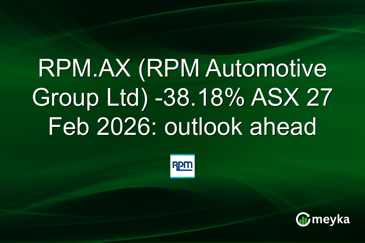 RPM.AX (RPM Automotive Group Ltd) -38.18% ASX 27 Feb 2026: outlook ahead