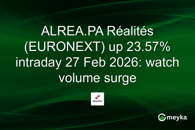 ALREA.PA Réalités (EURONEXT) up 23.57% intraday 27 Feb 2026: watch volume surge