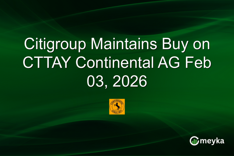 Citigroup Maintains Buy on CTTAY Continental AG Feb 03, 2026