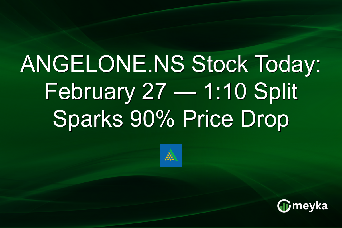 ANGELONE.NS Stock Today: February 27 — 1:10 Split Sparks 90% Price Drop