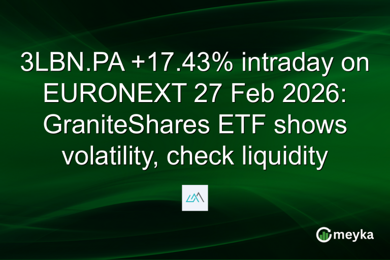 3LBN.PA +17.43% intraday on EURONEXT 27 Feb 2026: GraniteShares ETF shows volatility, check liquidity