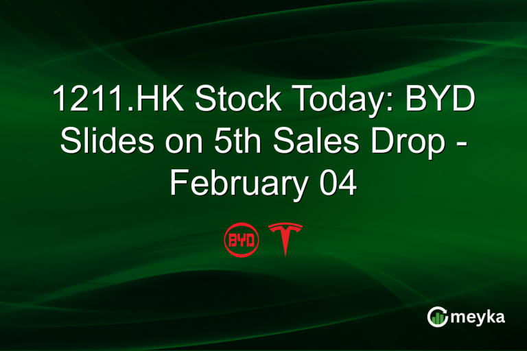 1211.HK Stock Today: BYD Slides on 5th Sales Drop - February 04