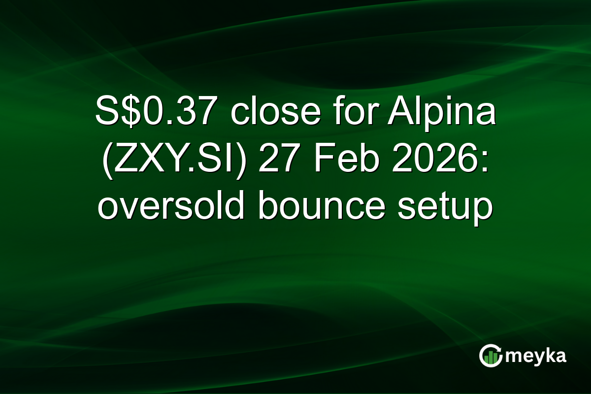 S$0.37 close for Alpina (ZXY.SI) 27 Feb 2026: oversold bounce setup