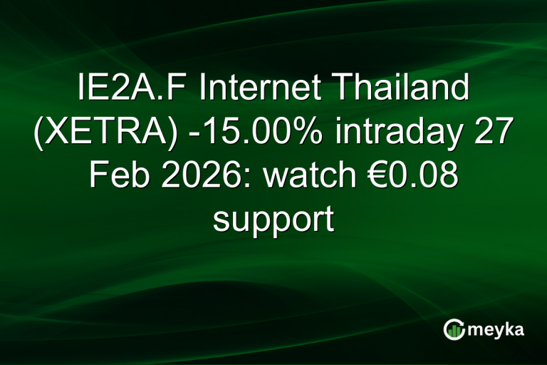 IE2A.F Internet Thailand (XETRA) -15.00% intraday 27 Feb 2026: watch €0.08 support