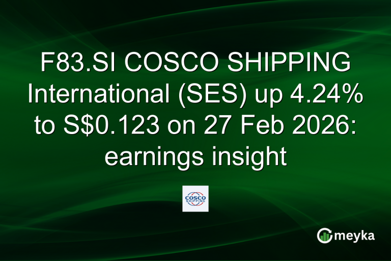F83.SI COSCO SHIPPING International (SES) up 4.24% to S$0.123 on 27 Feb 2026: earnings insight