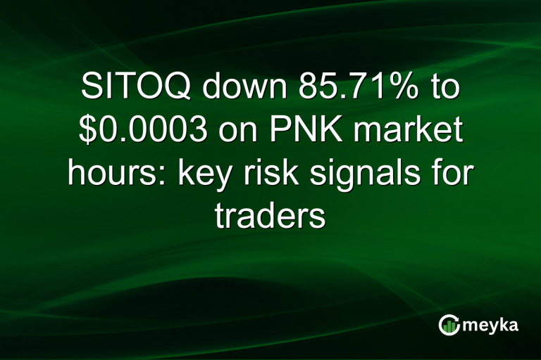 SITOQ down 85.71% to $0.0003 on PNK market hours: key risk signals for traders