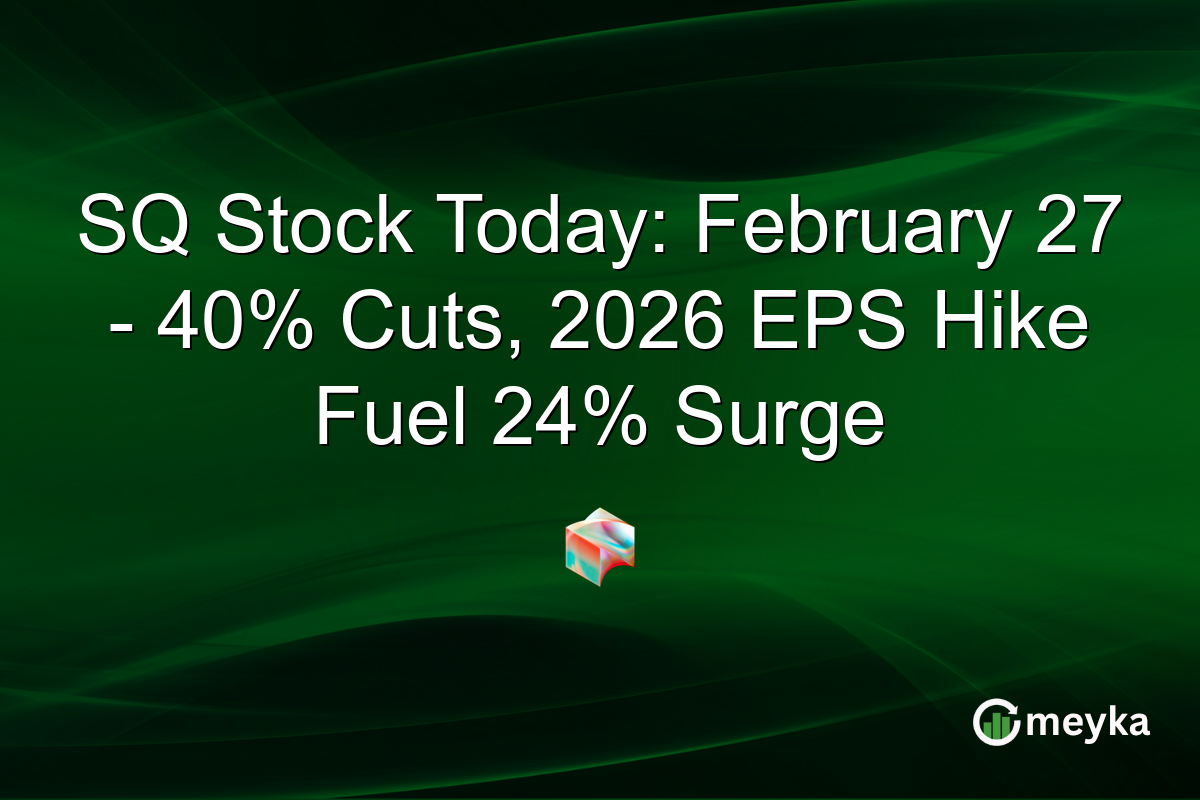 SQ Stock Today: February 27 - 40% Cuts, 2026 EPS Hike Fuel 24% Surge
