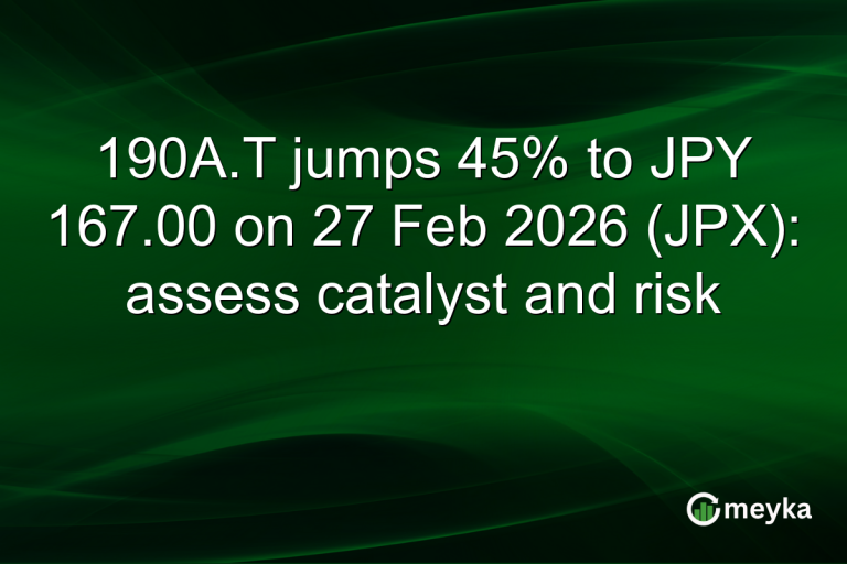 190A.T jumps 45% to JPY 167.00 on 27 Feb 2026 (JPX): assess catalyst and risk